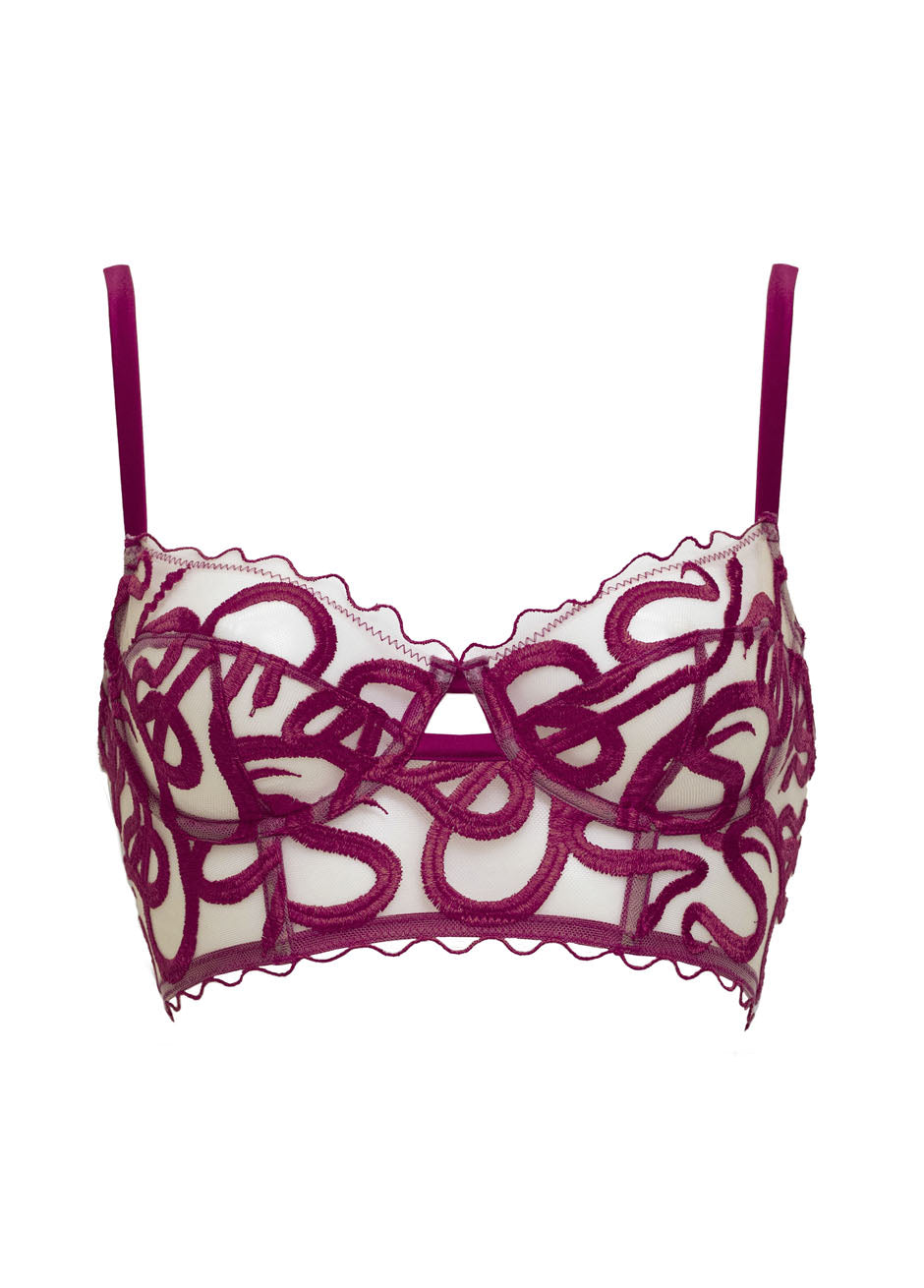 NAGA LONGLINE BRA Mulberry