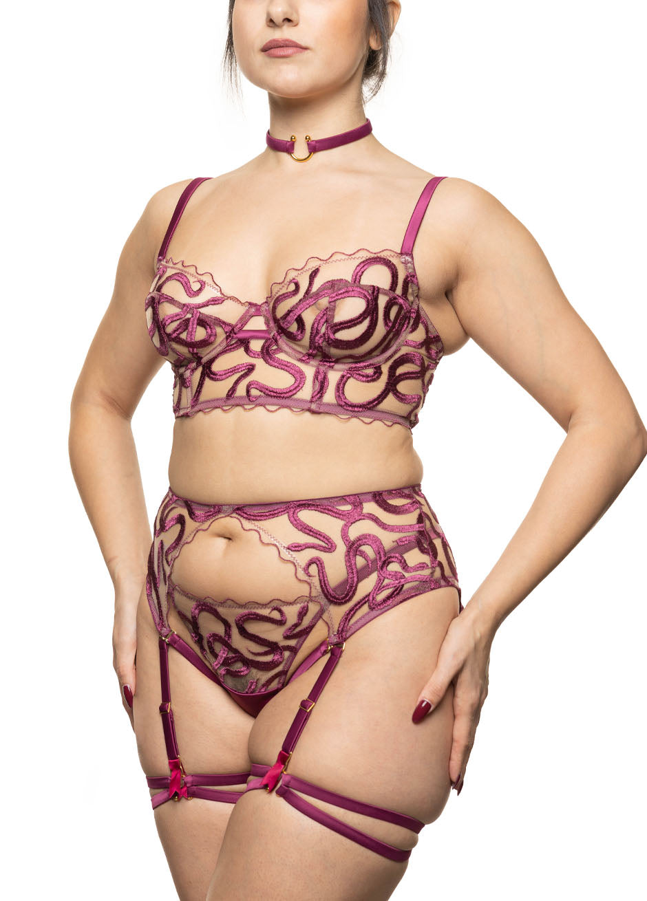 NAGA LONGLINE BRA Mulberry