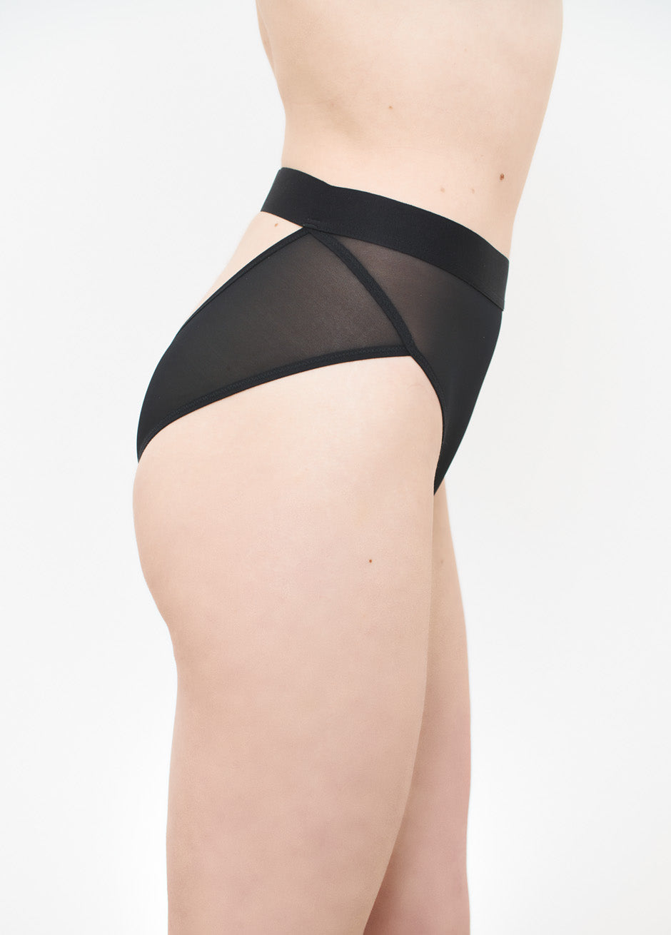 I WANT HIGH RISE BRIEF Black