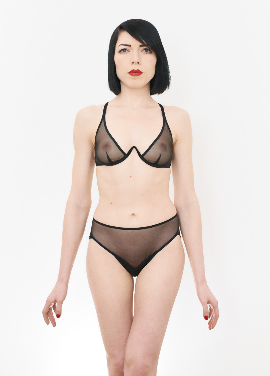 LOVE IS HIGH RISE BRIEF Black