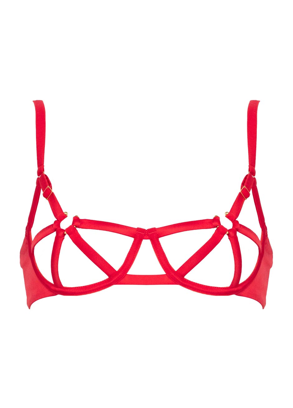 CLEA CAGE BRA Scarlet