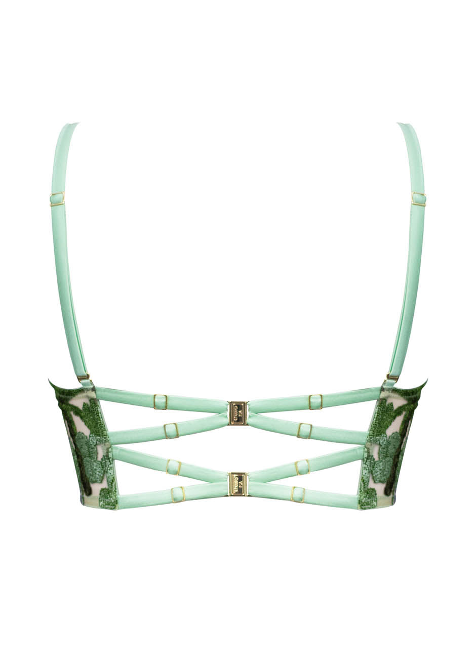 FARIDA QUARTER CUP LONGLINE BRA Sage