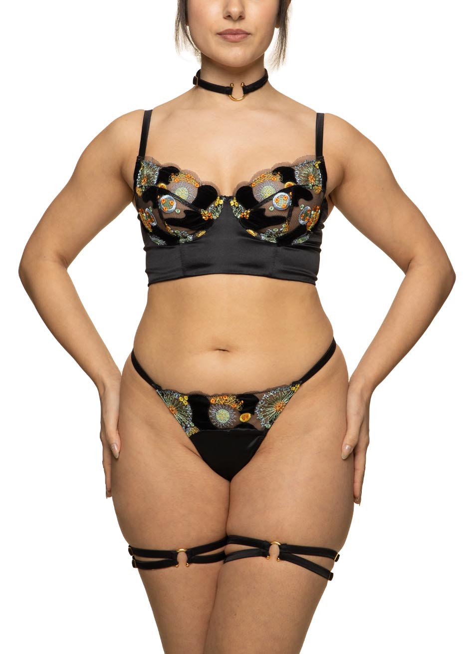 ZAIDA STRAP KNICKER Jet