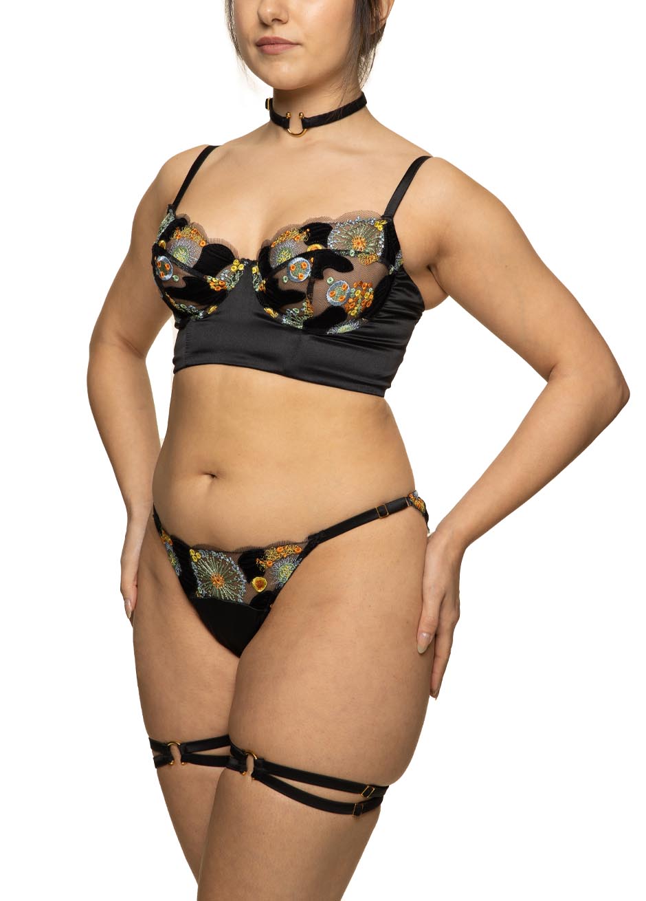 ZAIDA STRAP KNICKER Jet