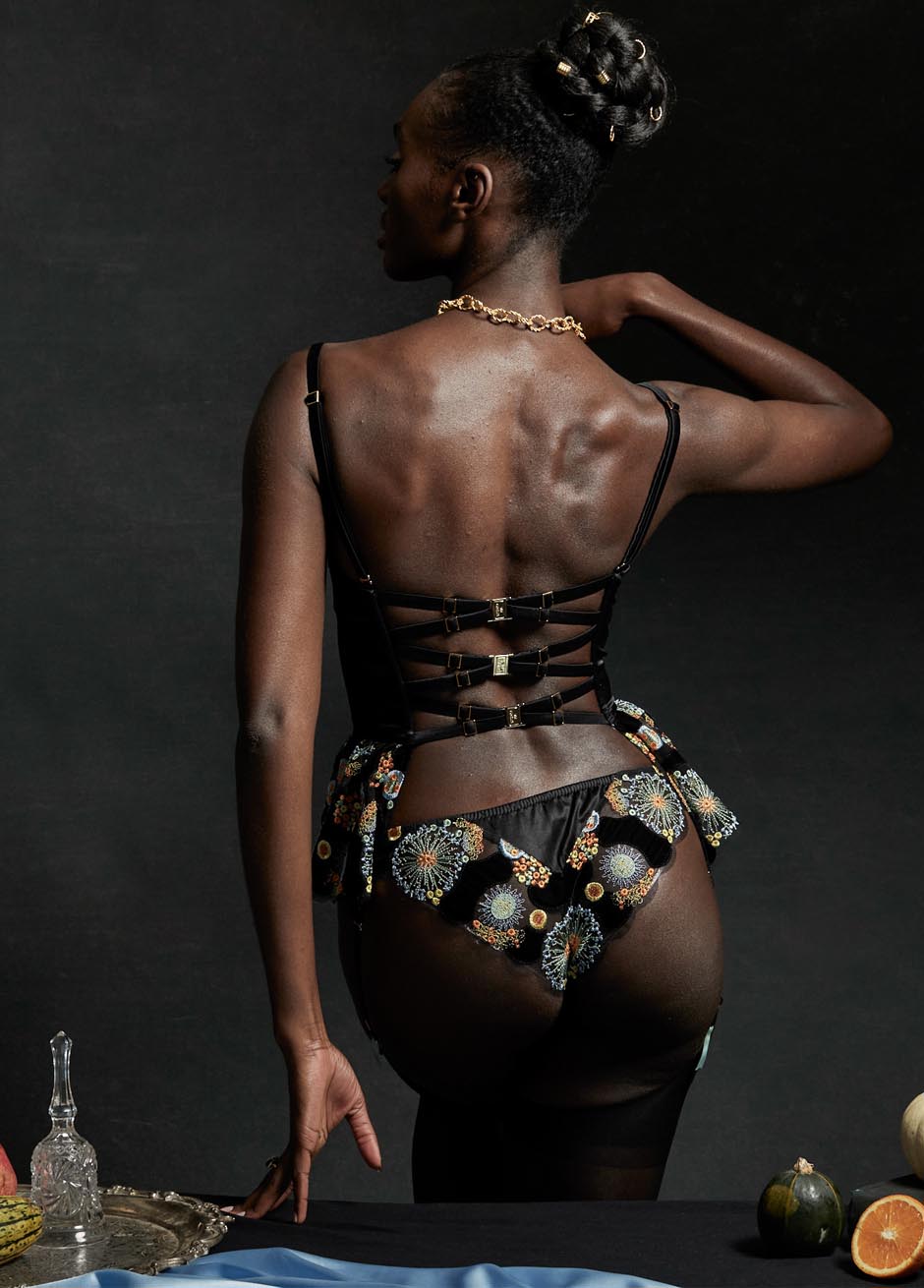 ZAIDA STRAP KNICKER Jet