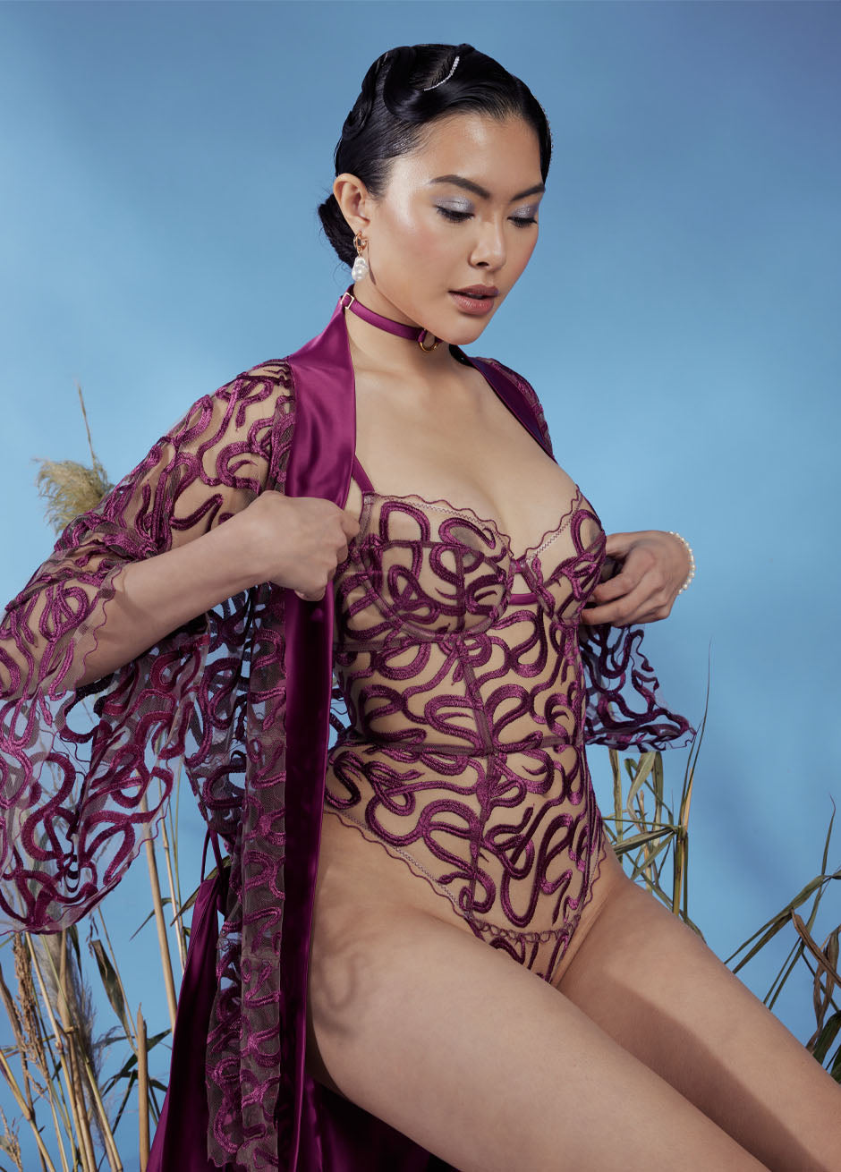 下着・アンダーウェア STUDIO PIA NAGA mool lingerie Studio Pia NAGA LONGLINE BRA Mulberry – Garnet District