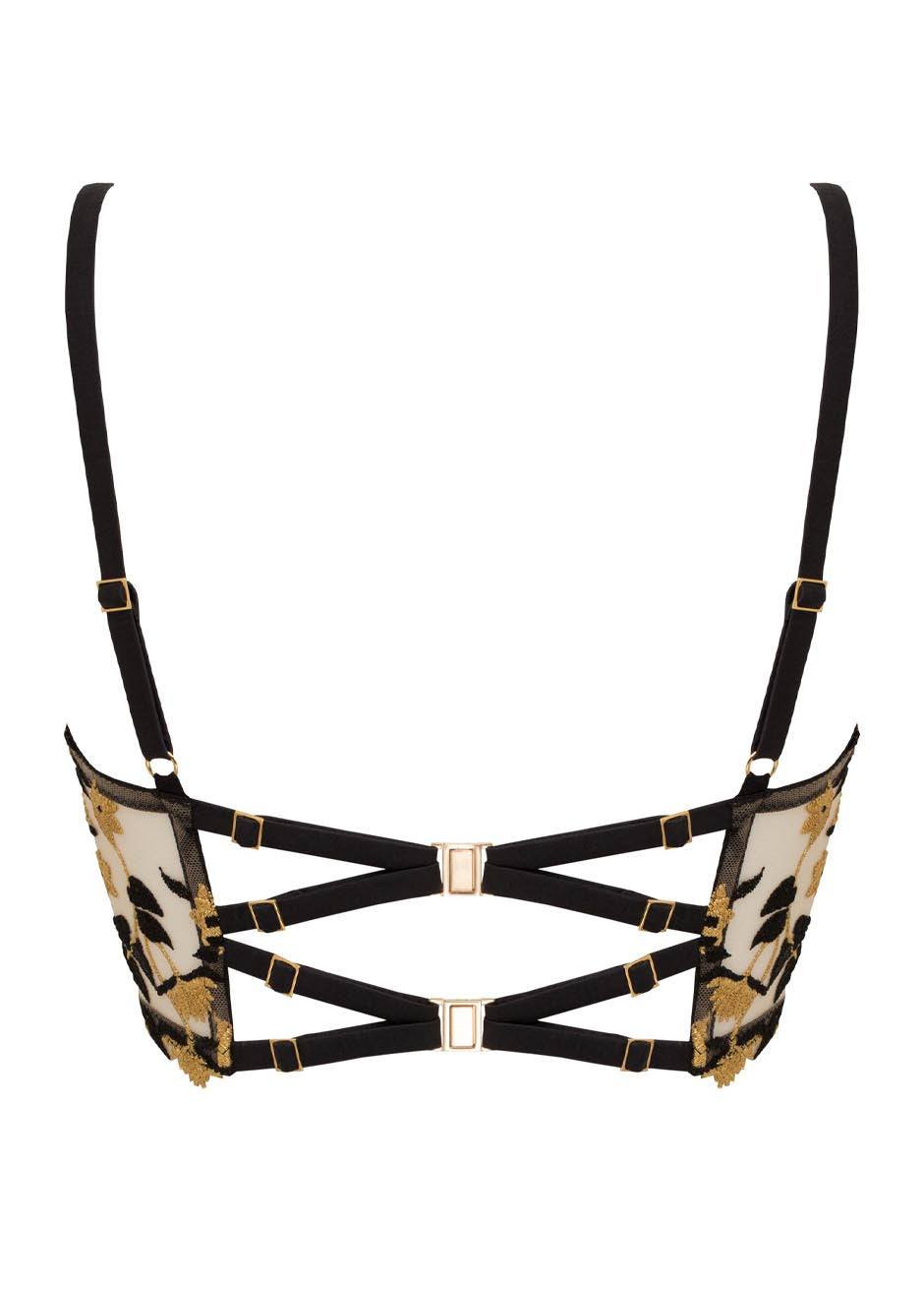 Studio Pia SORAYA LONGLINE BRA Jet – Garnet District